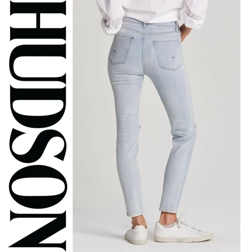 HUDSON - Jeans Holly Skinny High-Rise Skinny Ankle Tempo Tempo size 28 - Picture 3 of 3